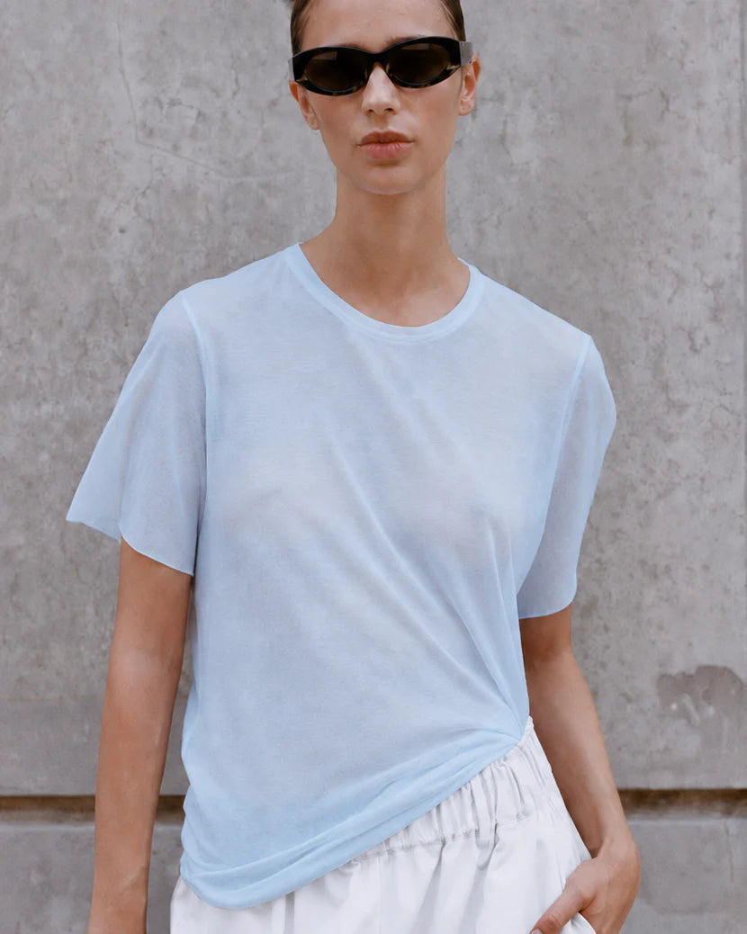 Short Sleeve Fine Knit Top