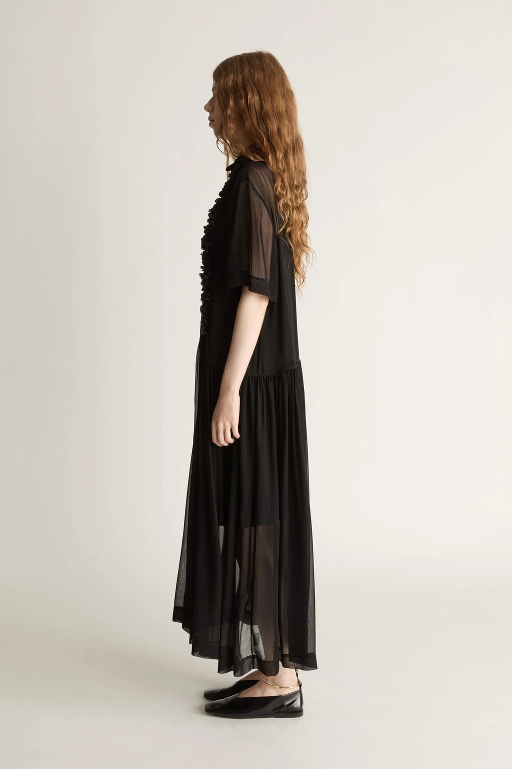 Millie Ruffle Shirt Dress