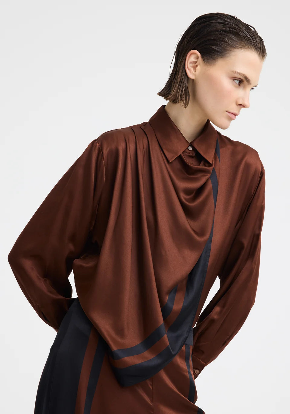 Audrina Scarf Shirt