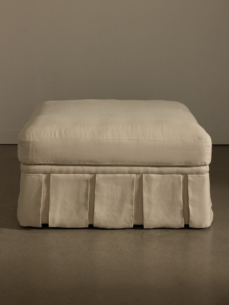Nora Ottoman Large Creme