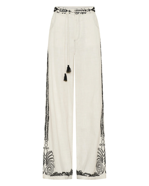 Odin Dori Embroidery Pants