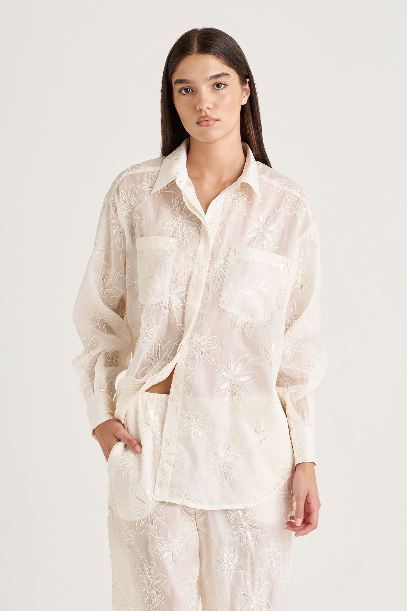 Starry Sheer LS Shirt