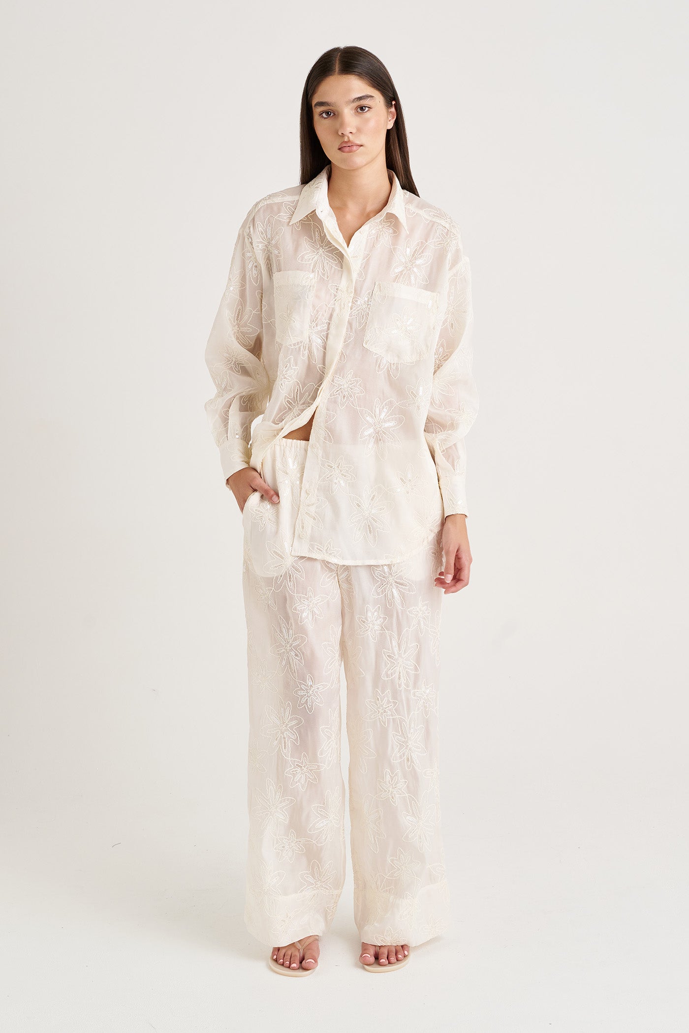 Starry Sheer Weekend Pant