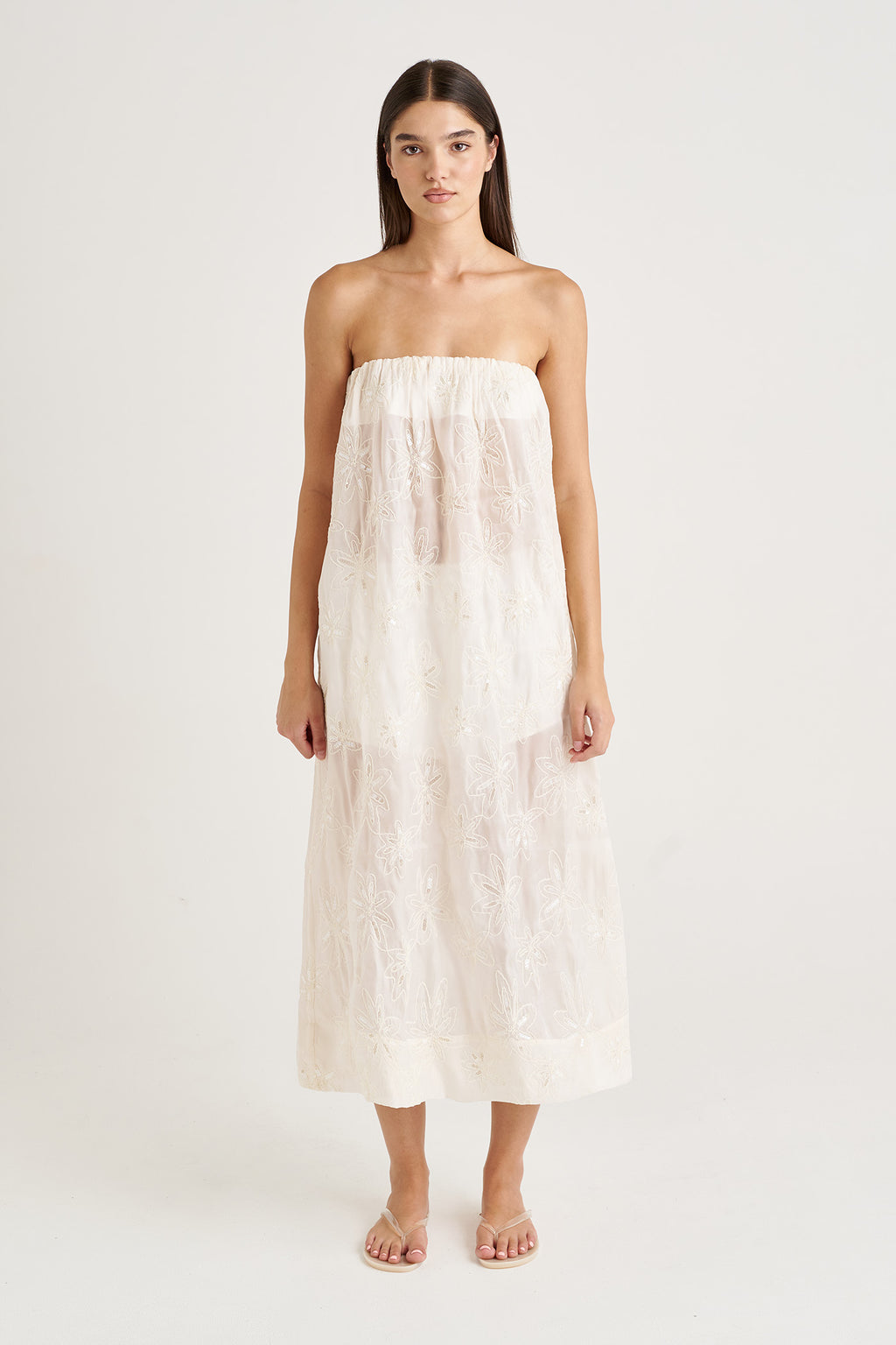 Starry Sheer Maxi Dress