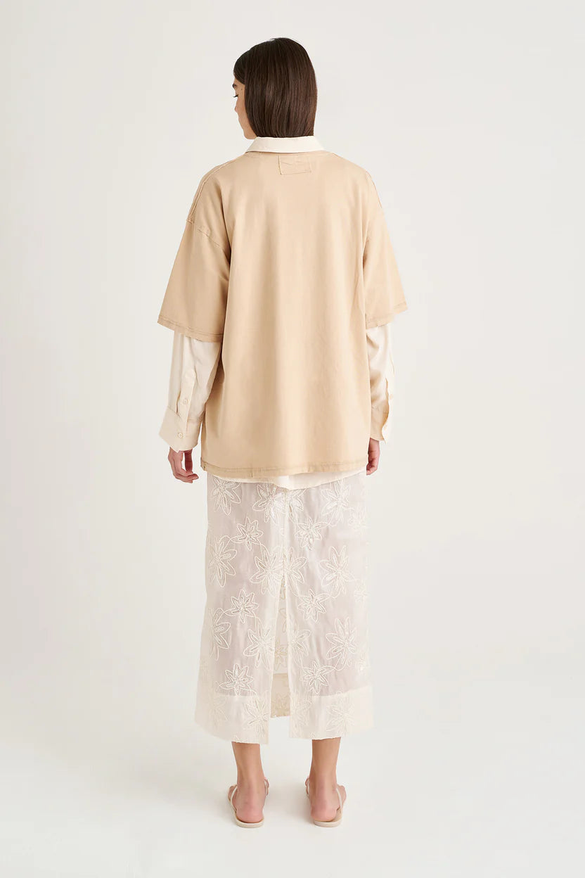 Oh So Essential Oversized T-shirt Sand