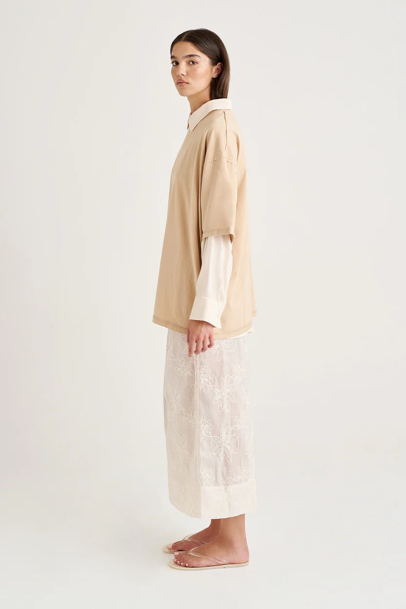 Oh So Essential Oversized T-shirt Sand