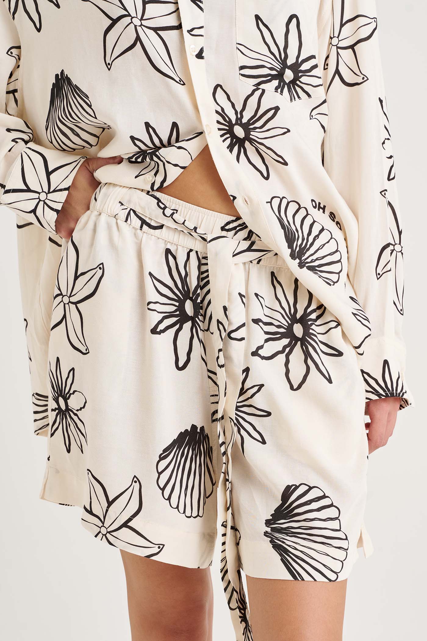 Sea Bloom Troppy Tie Shorts