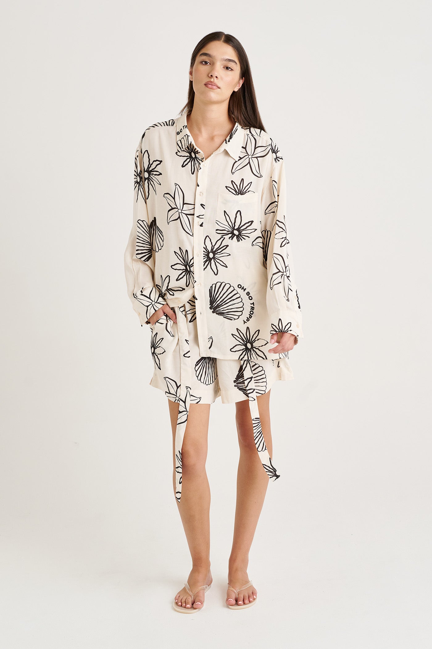 Sea Bloom Troppy Tie Shorts