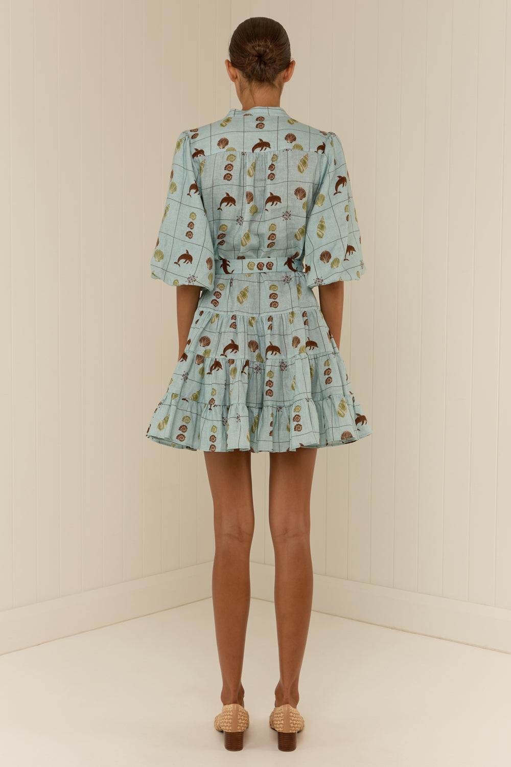 Ruba Mini Dress Seashell Tile