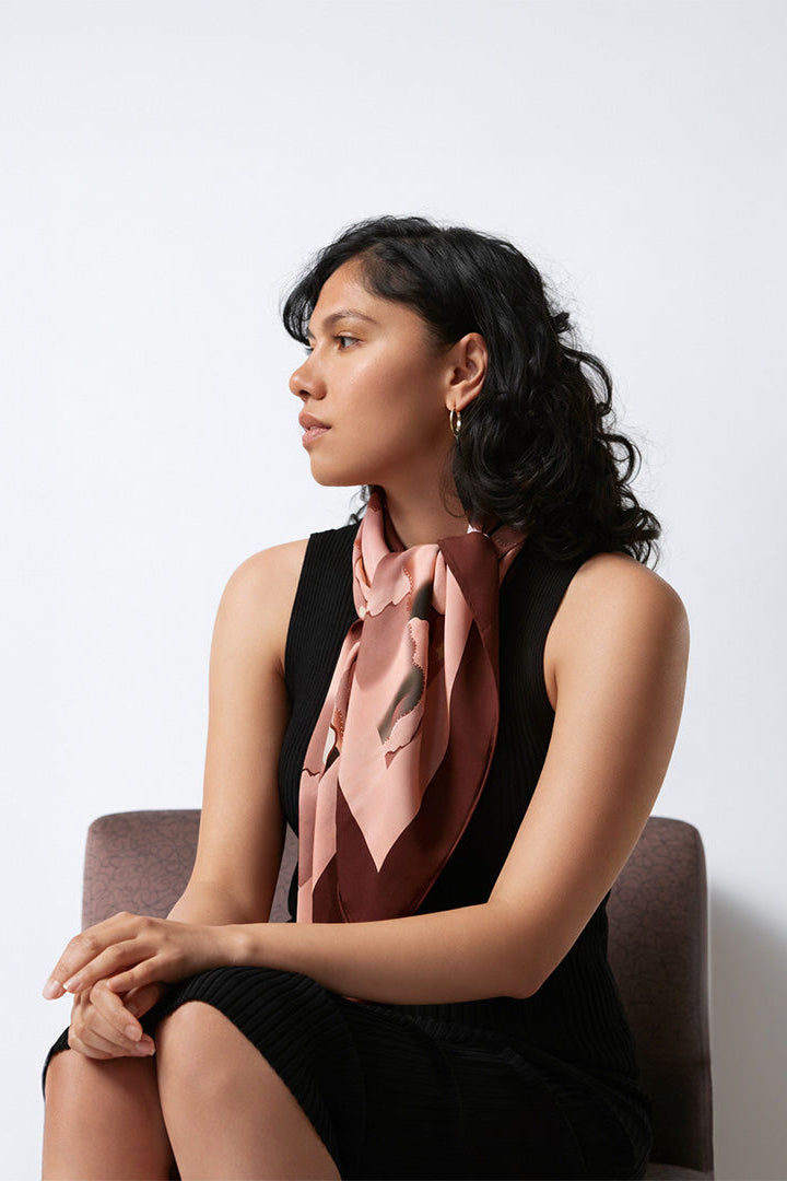 Places Silk Square Scarf