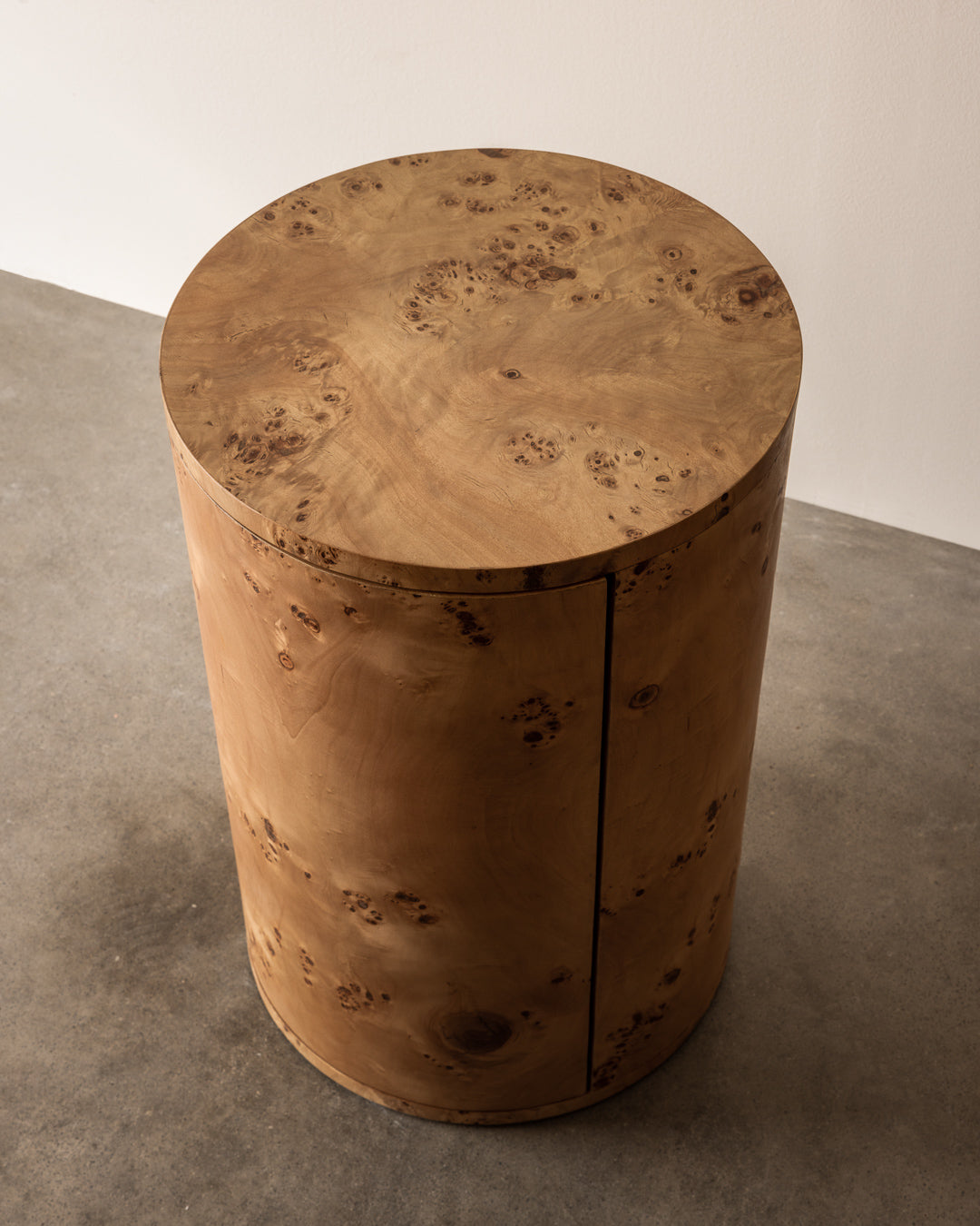 Vernier Round Side Table Natural