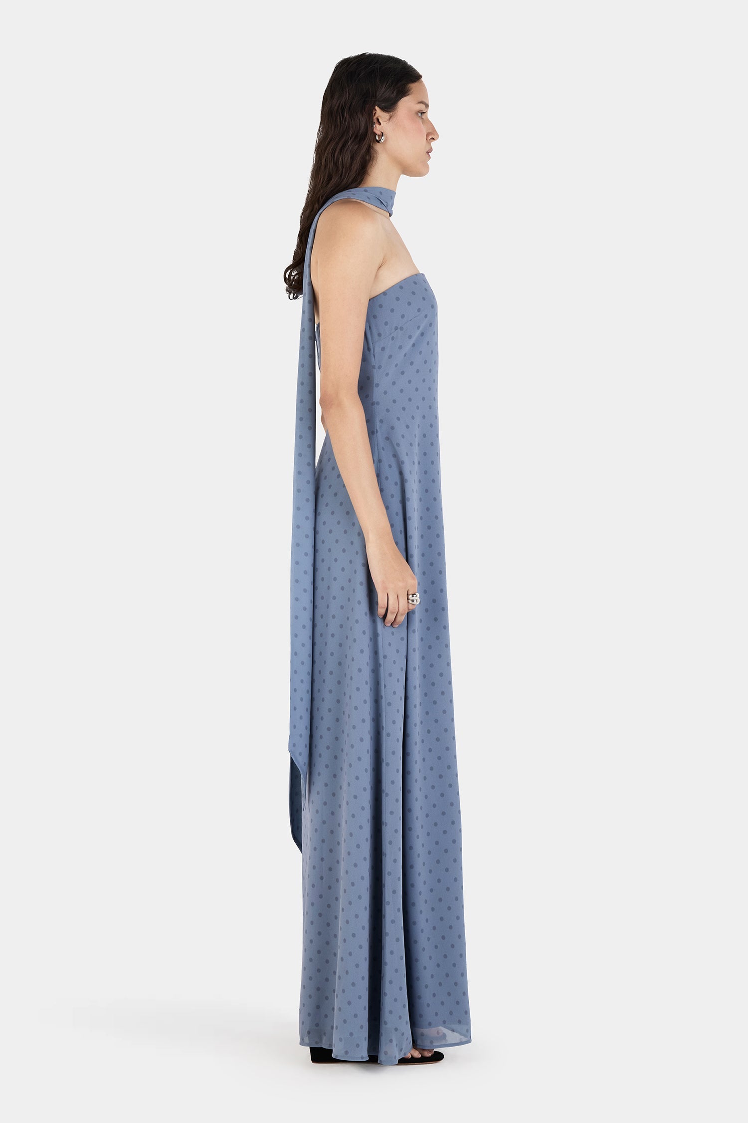 Rhiannon Midi Dress Steel Spot