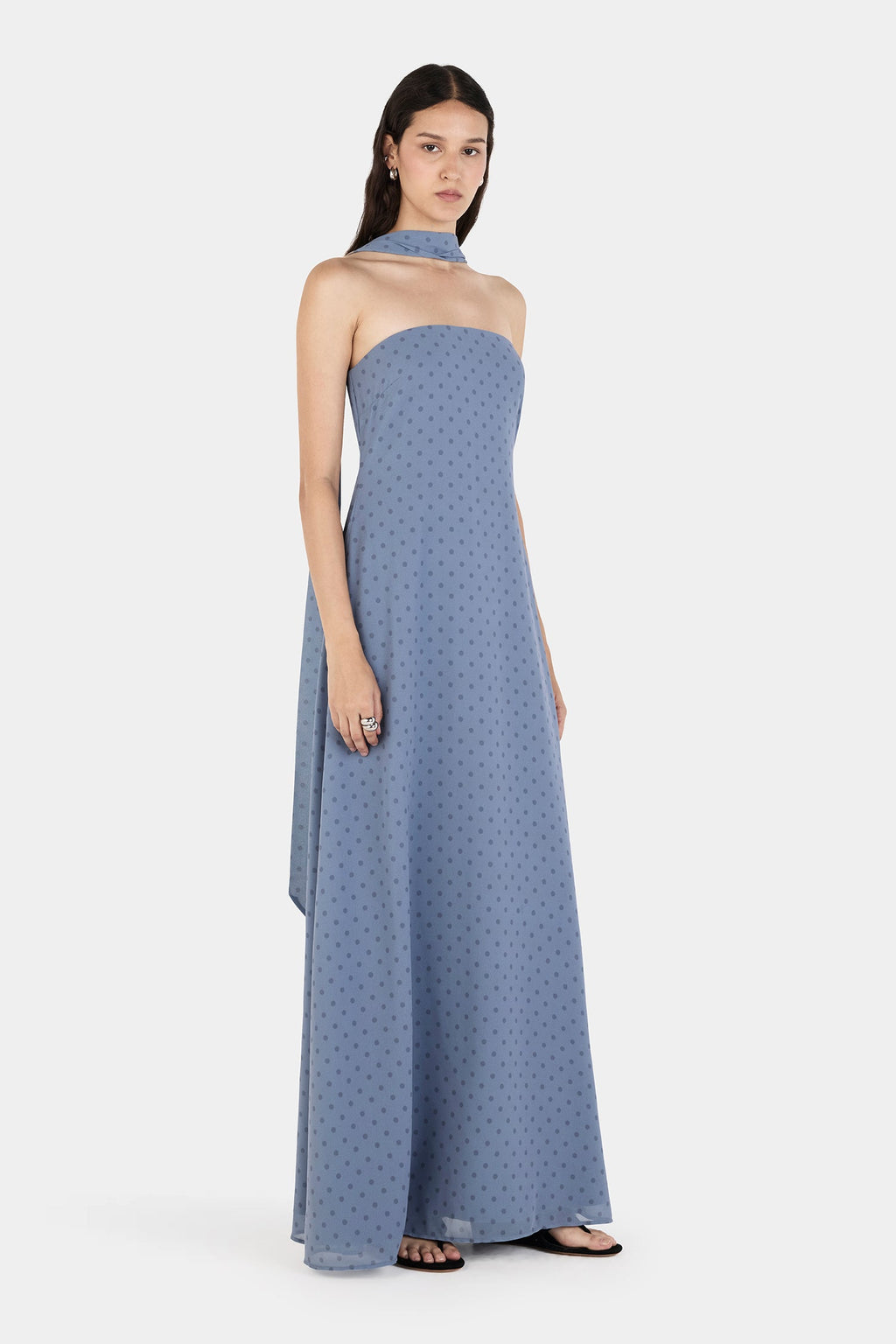 Rhiannon Midi Dress Steel Spot