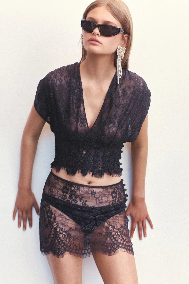 Ruby Lace Top