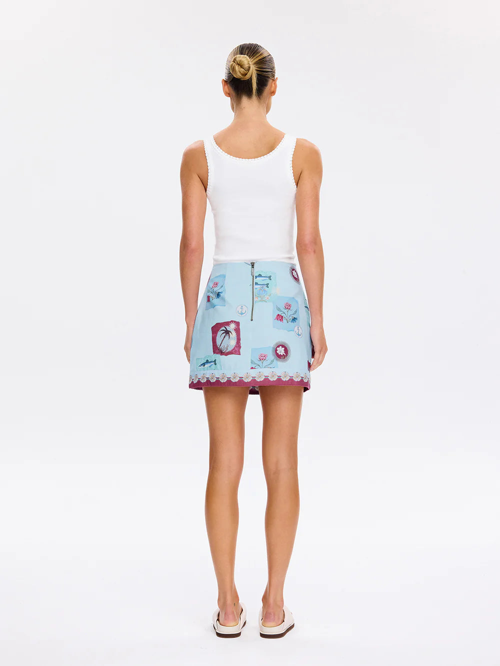 Sintra Mini Skirt Blue