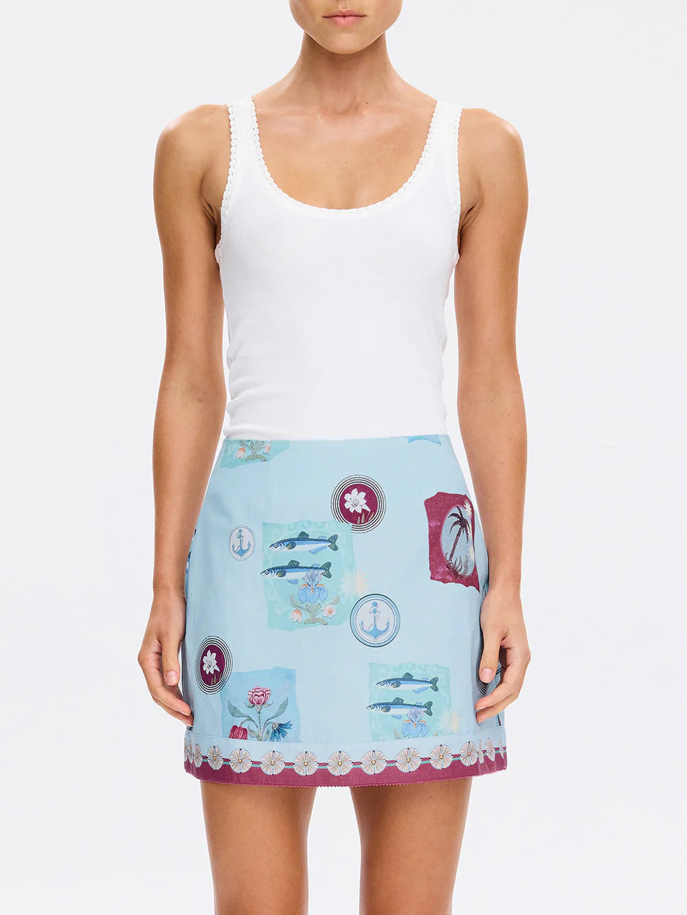 Sintra Mini Skirt Blue