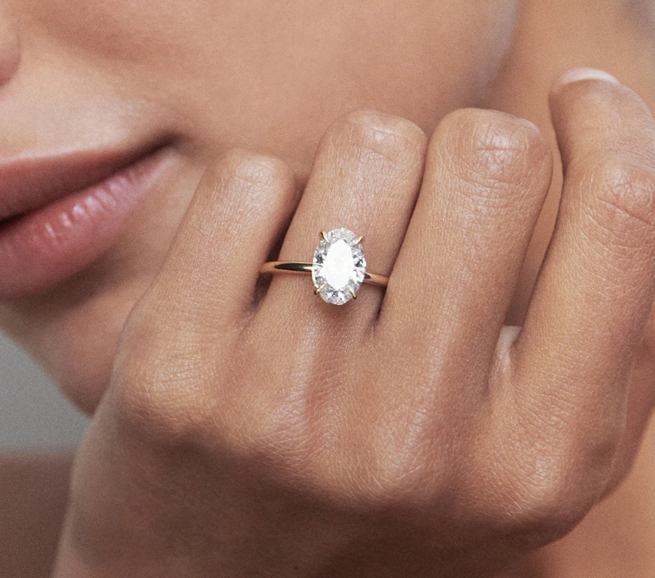 Clara | 2.5ct Oval Solitaire Lab Grown Diamond Engagement Ring