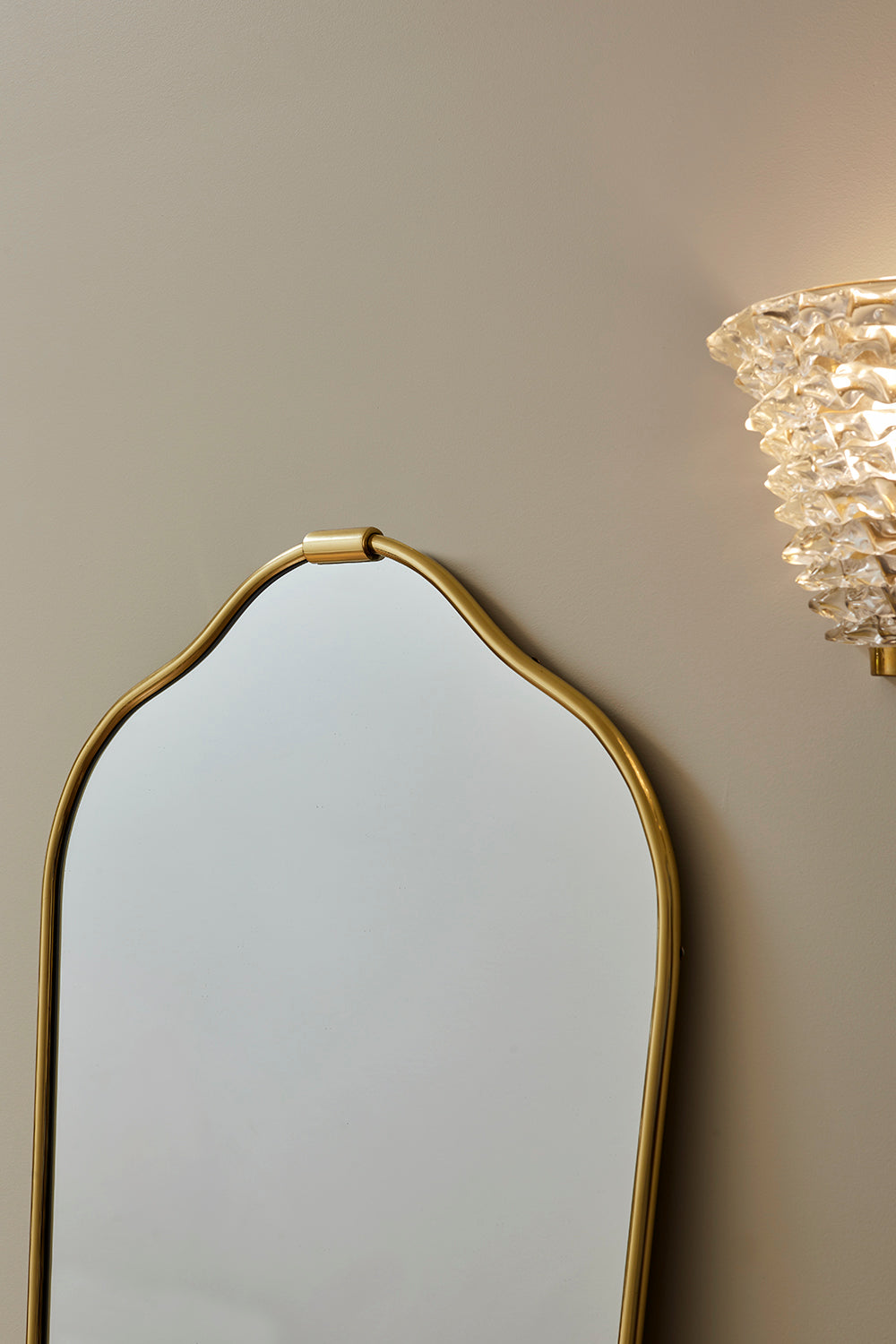 Senne Tall Mirror Brass