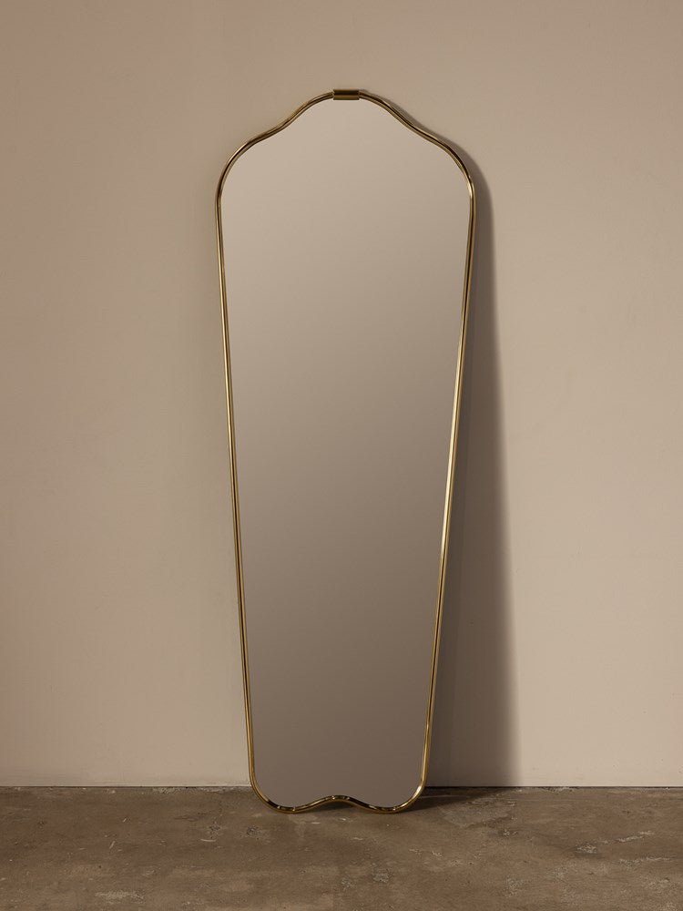 Senne Tall Mirror Brass