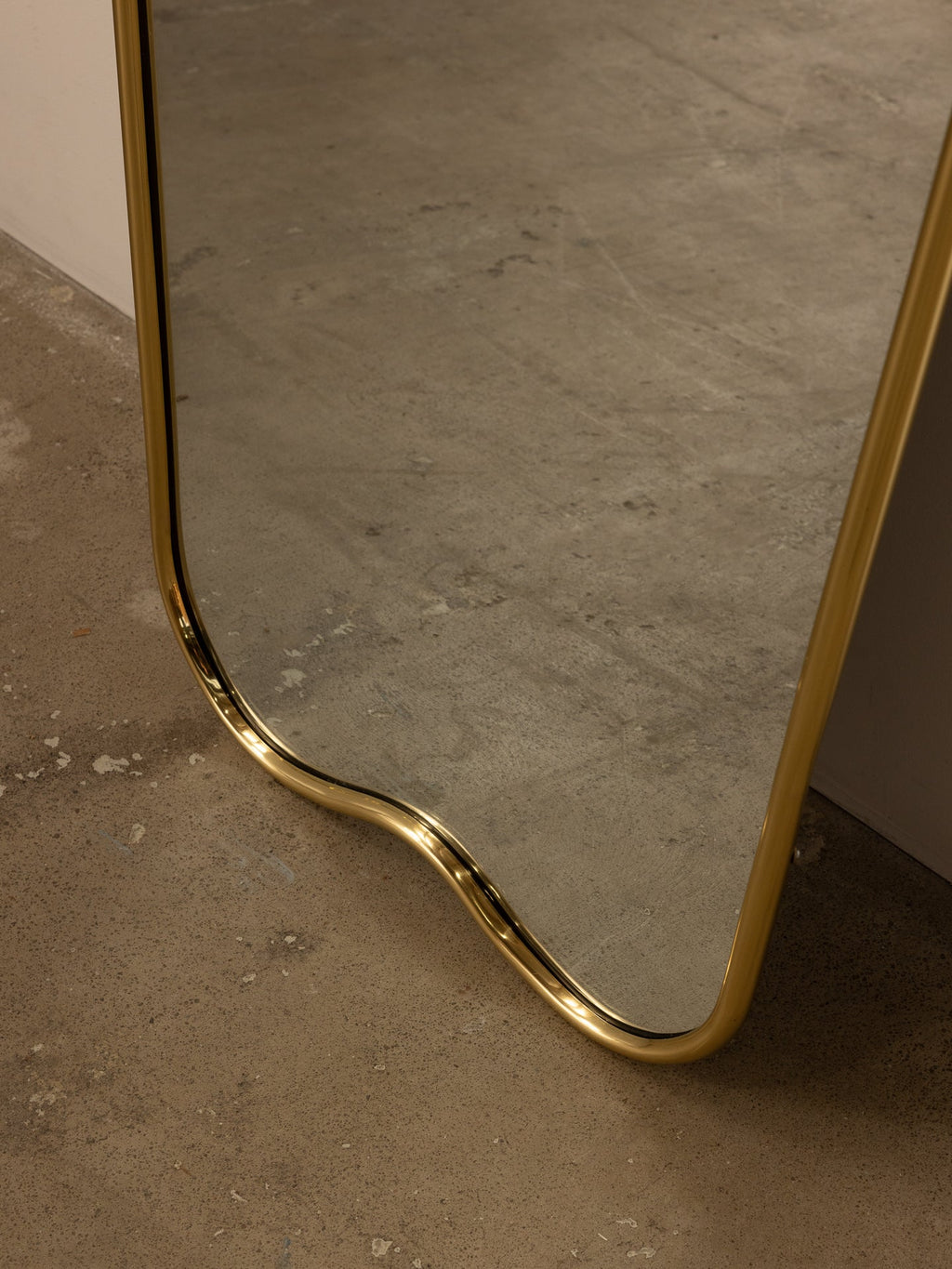 Senne Tall Mirror Brass