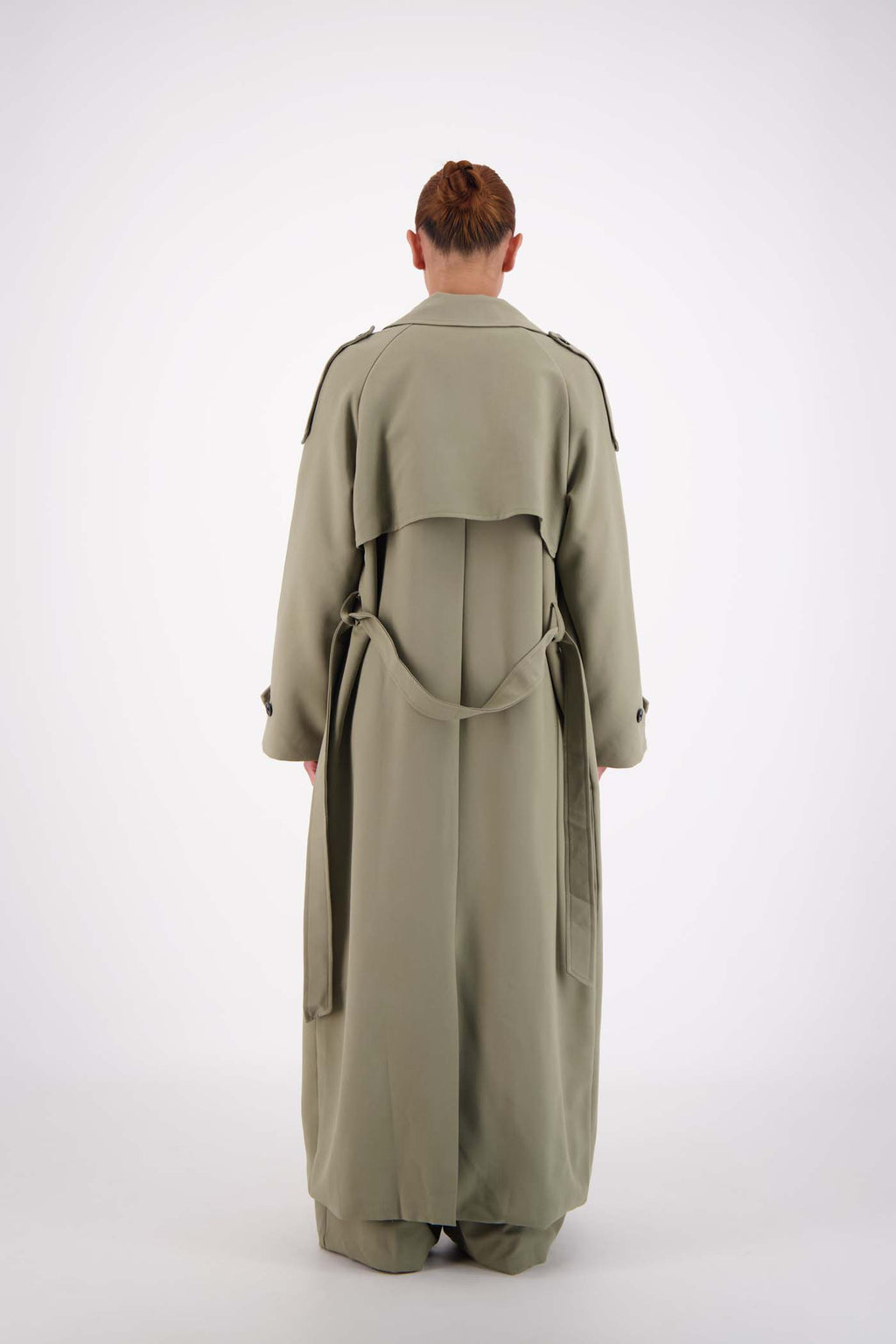 Serena Trench Coat Sage