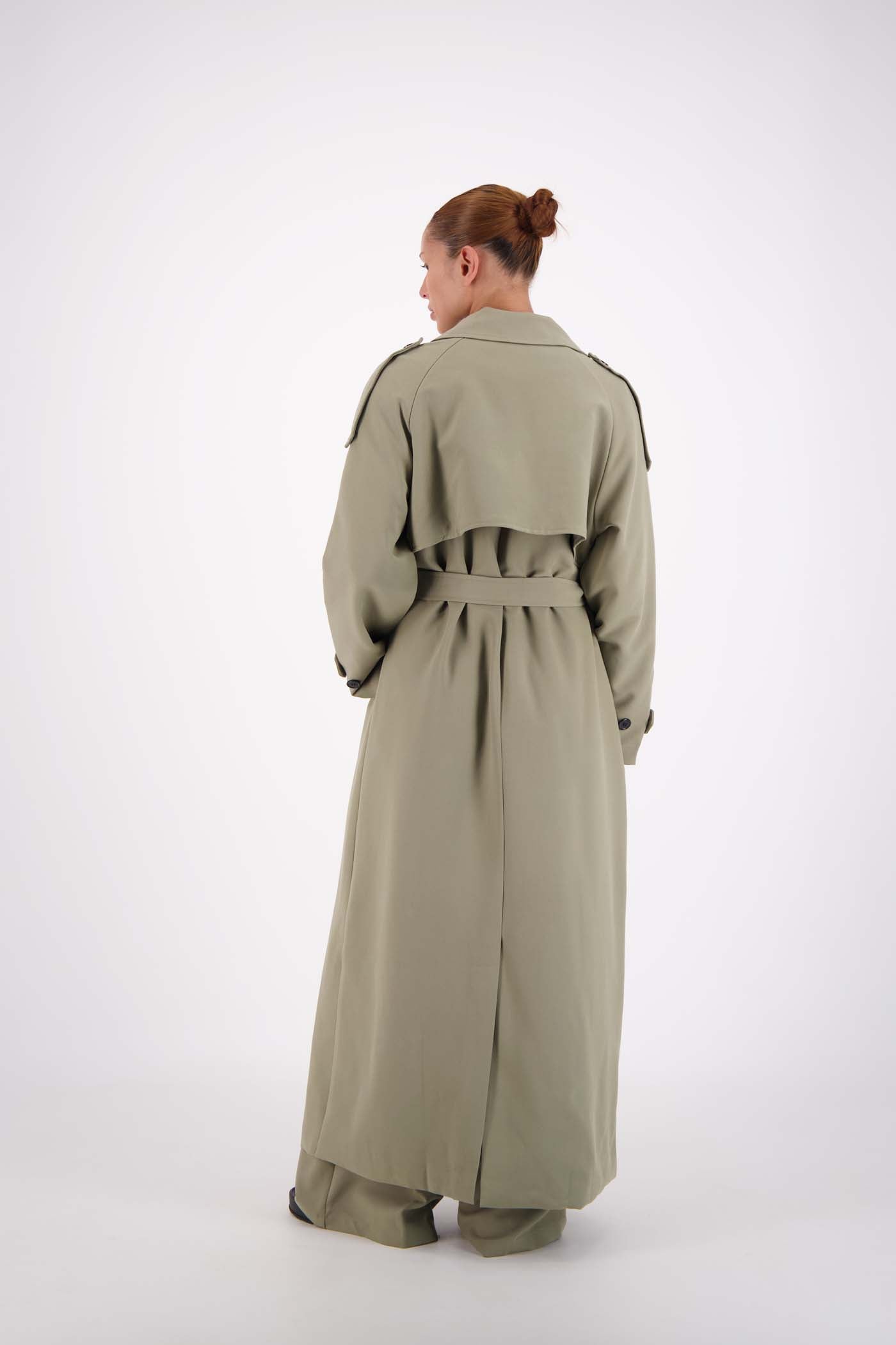 Serena Trench Coat Sage