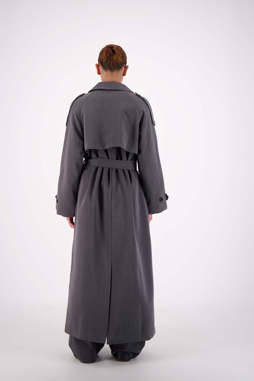 Serena Trench Steel Grey