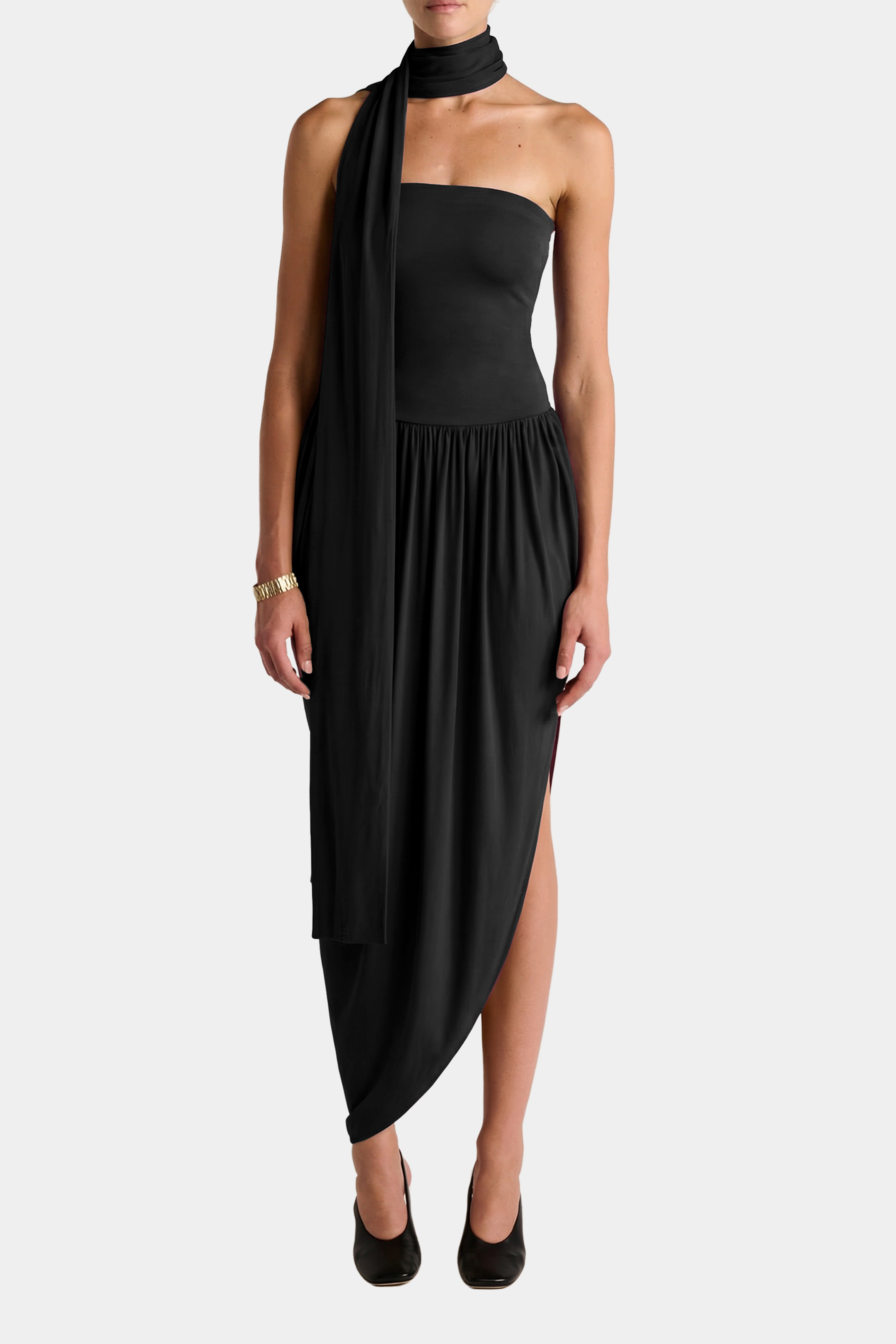 Solina Strapless Dress Black