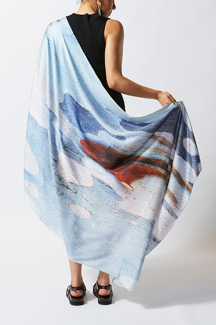 Spotted Bark Silk Scarf