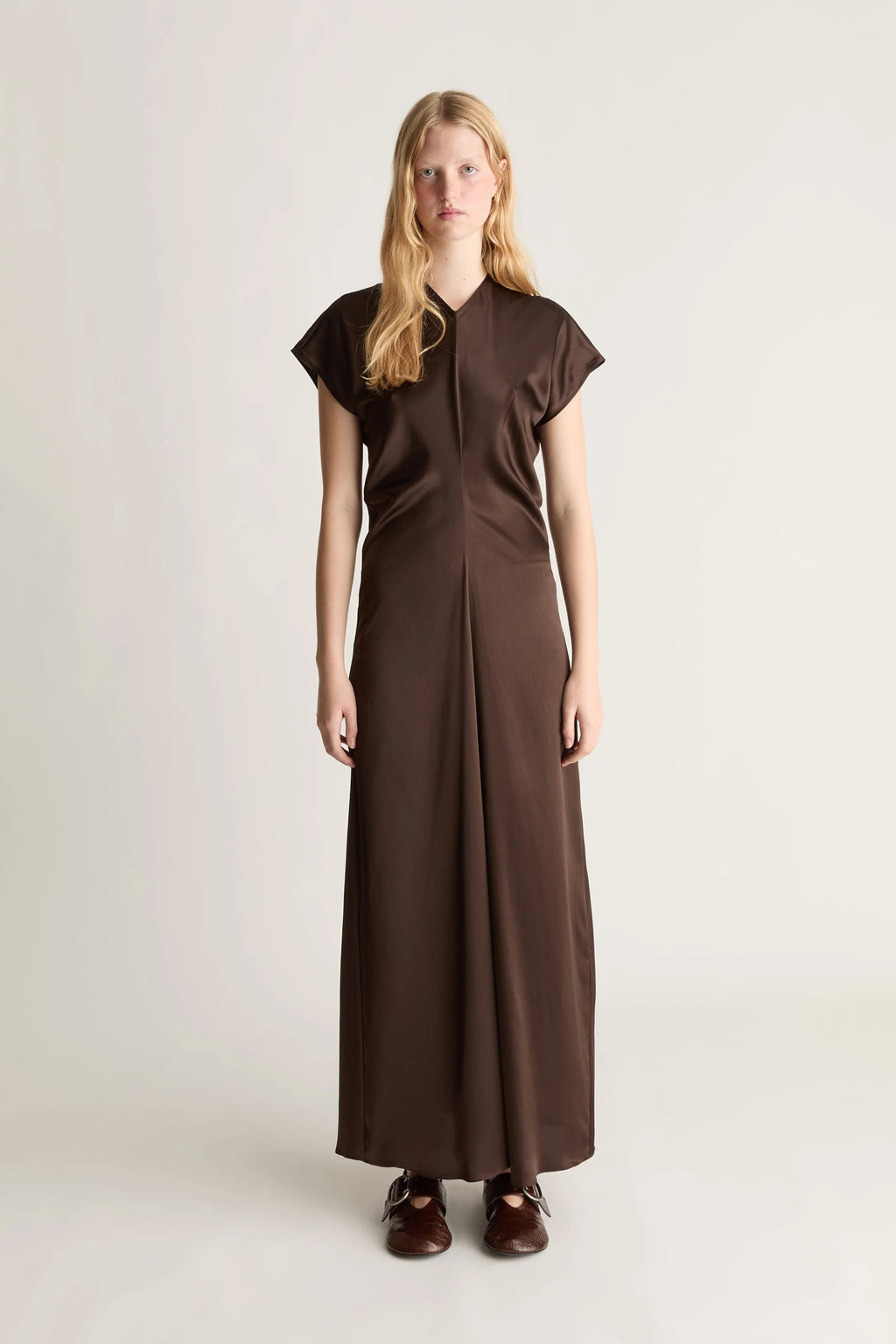 Stella Silk Satin Maxi Dress