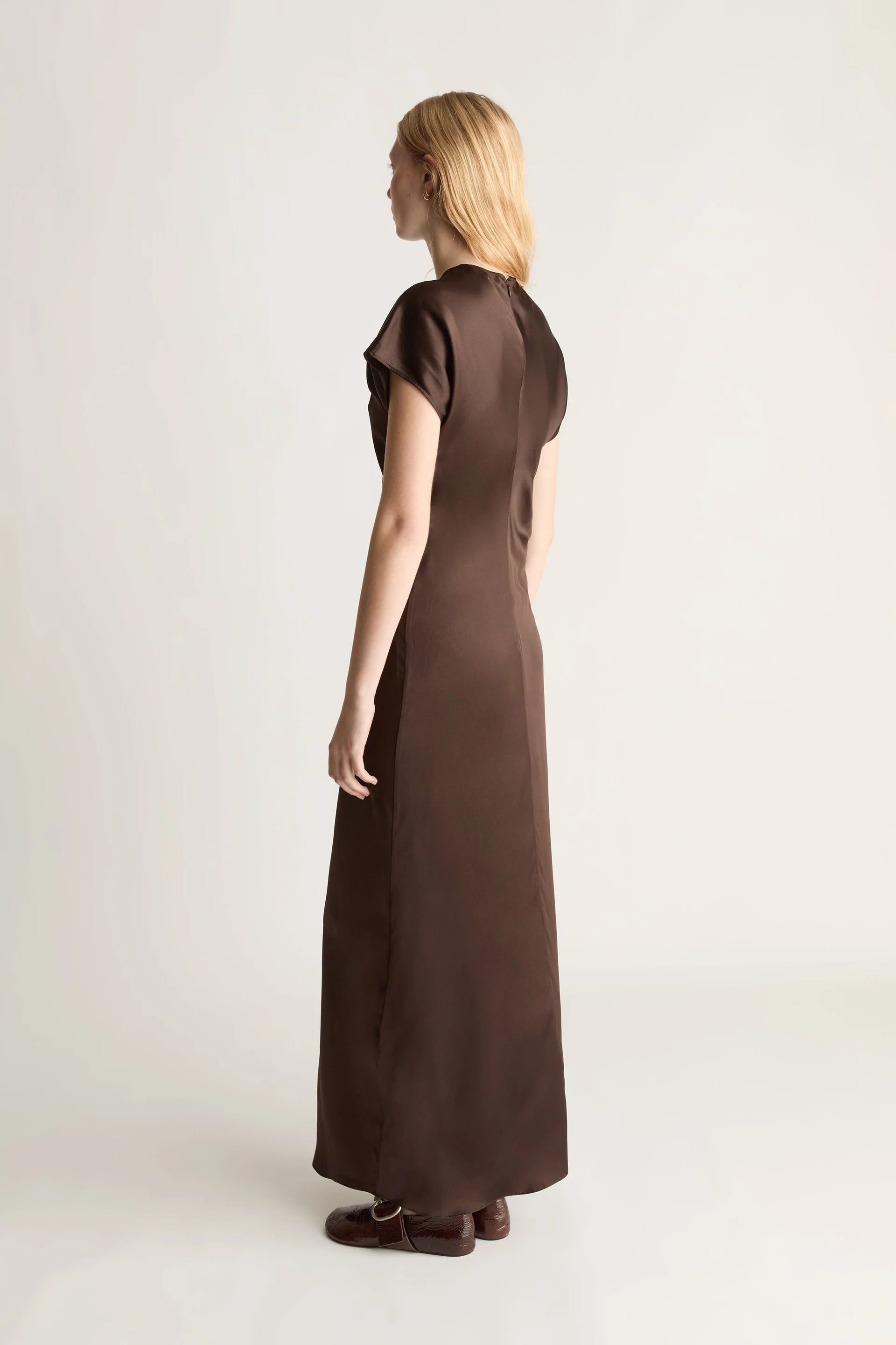 Stella Silk Satin Maxi Dress