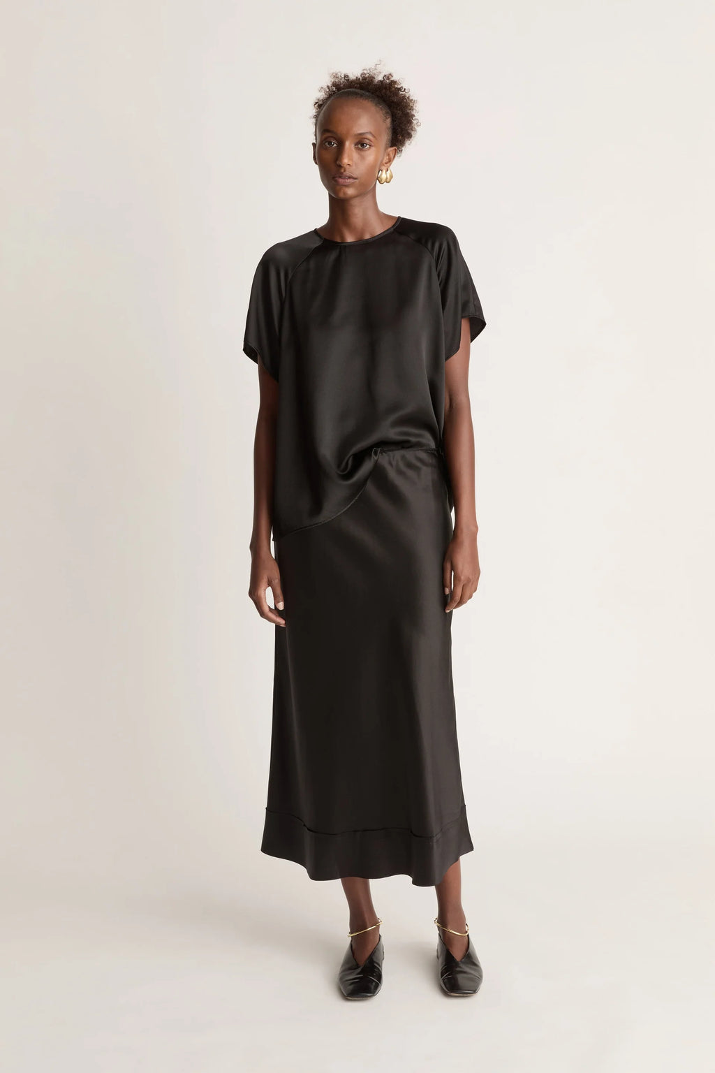Stella Silk Satin Skirt