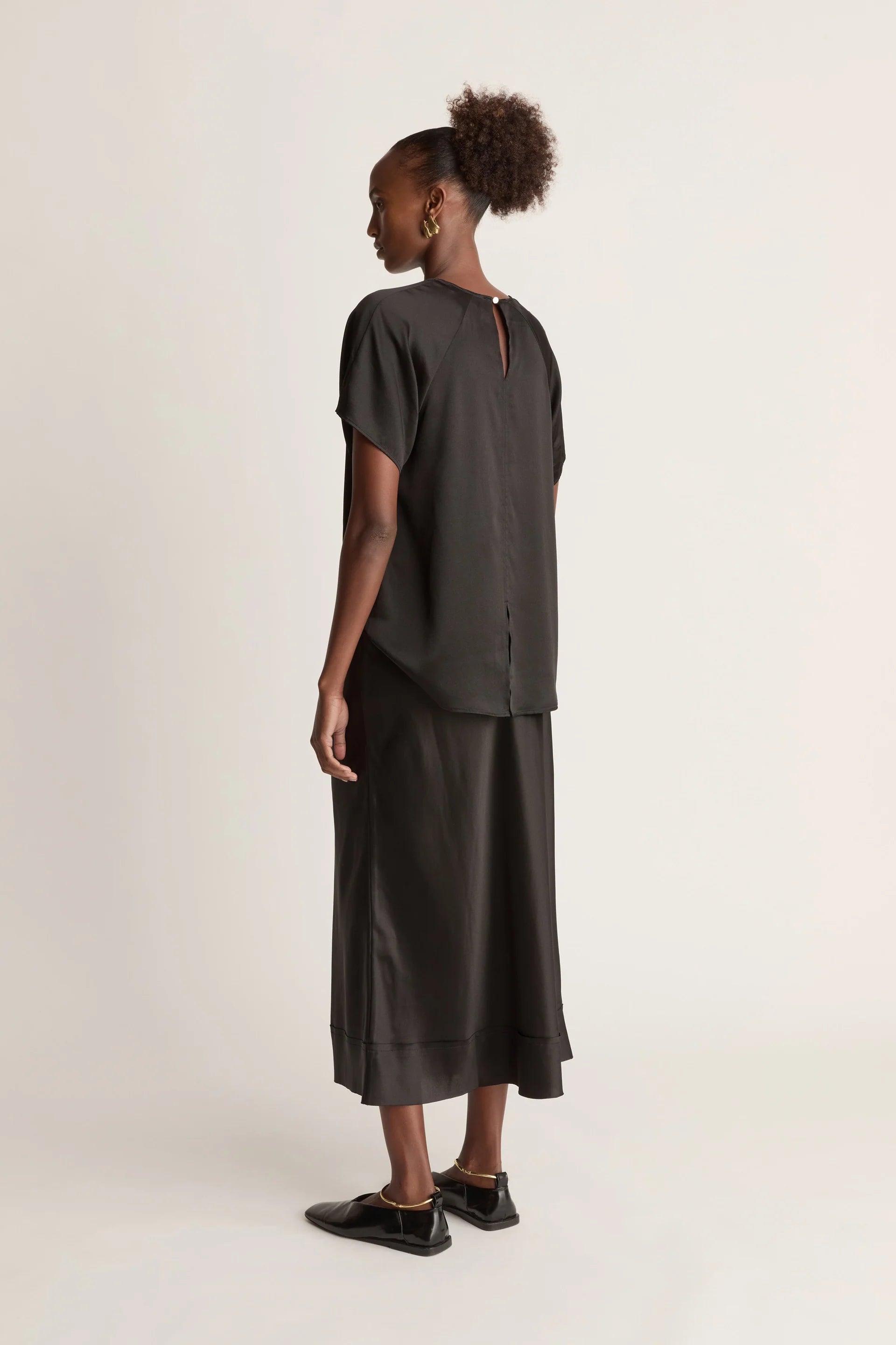 Stella Silk Satin Skirt