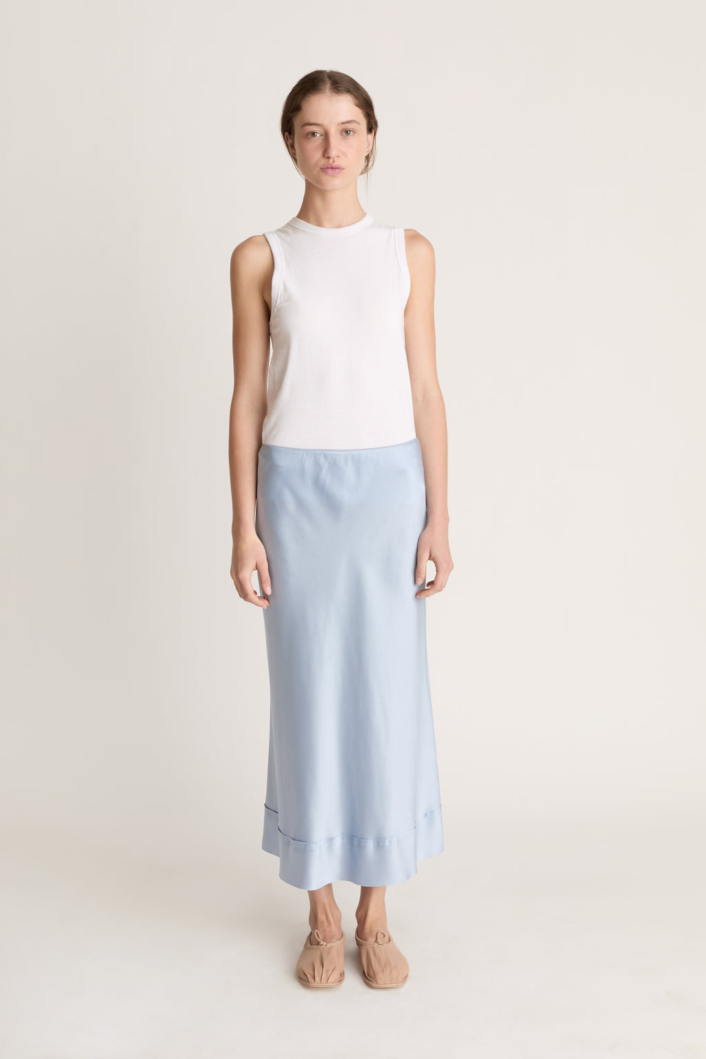 Stella Silk Satin Skirt