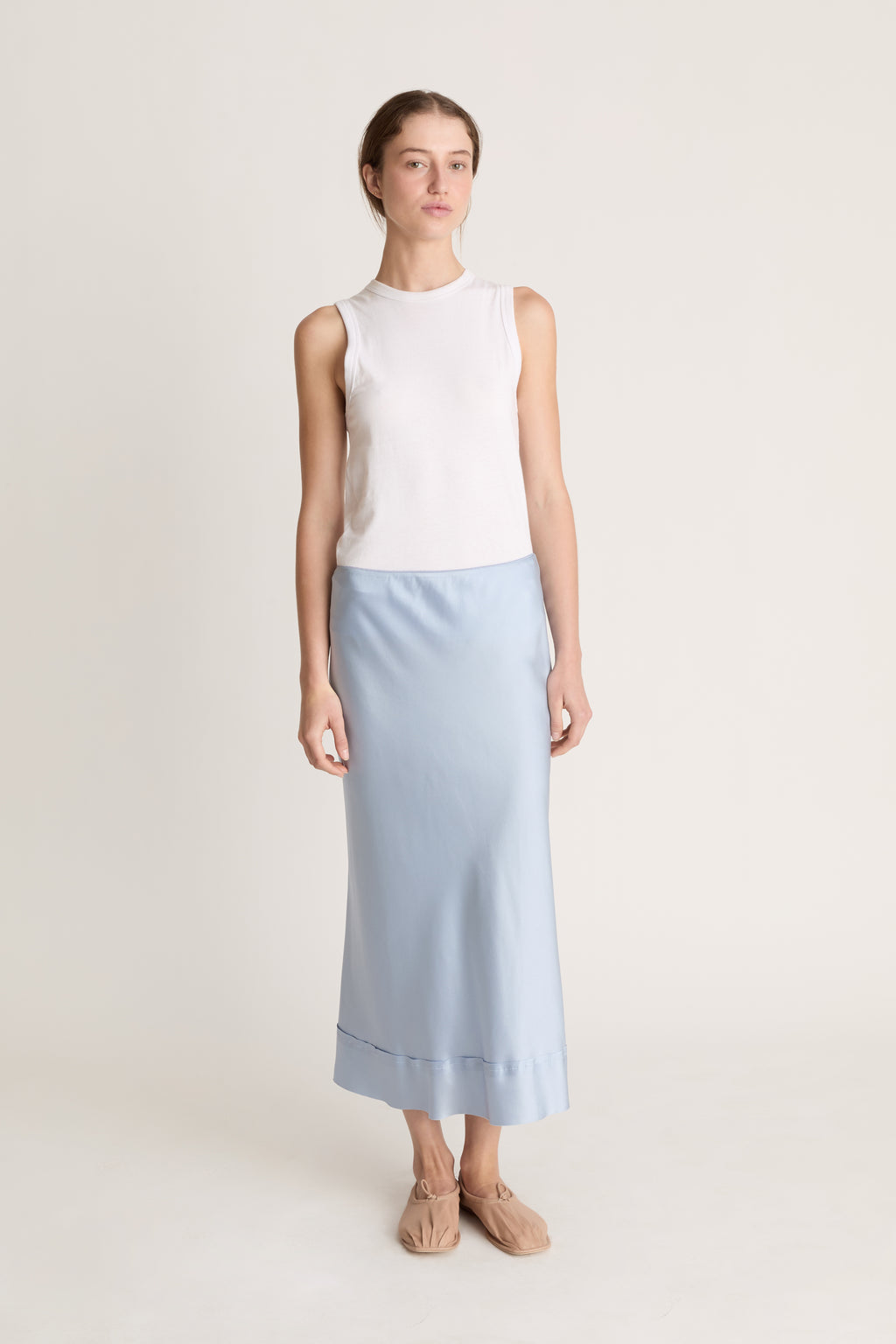 Stella Silk Satin Skirt