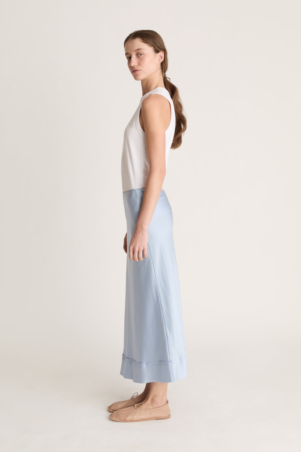Stella Silk Satin Skirt