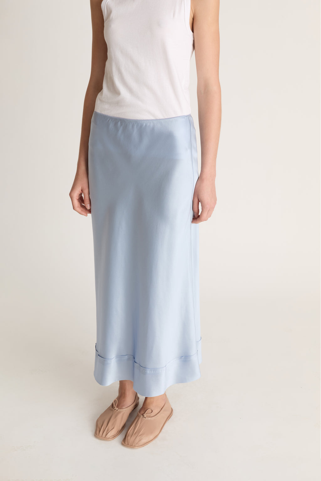 Stella Silk Satin Skirt