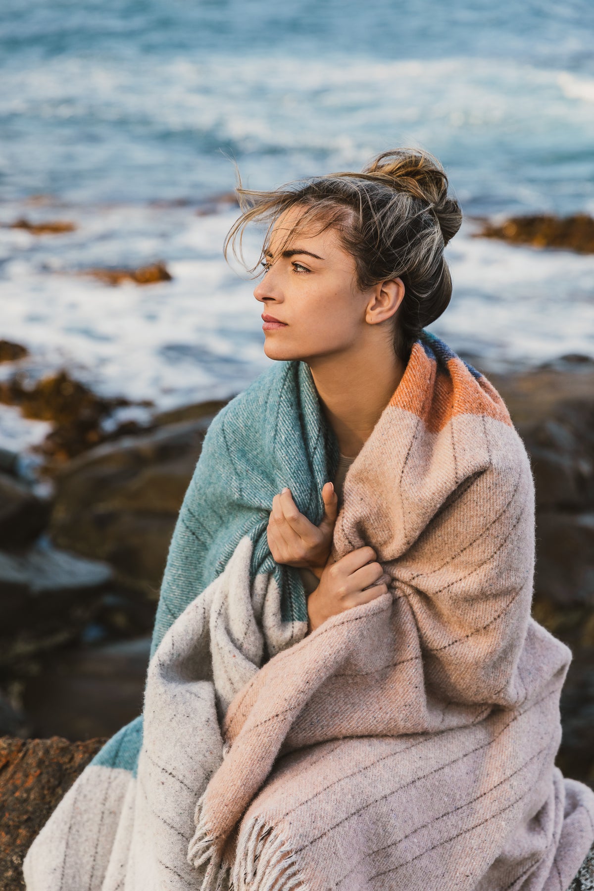 Terrain Throw Blanket | Bay of Fires