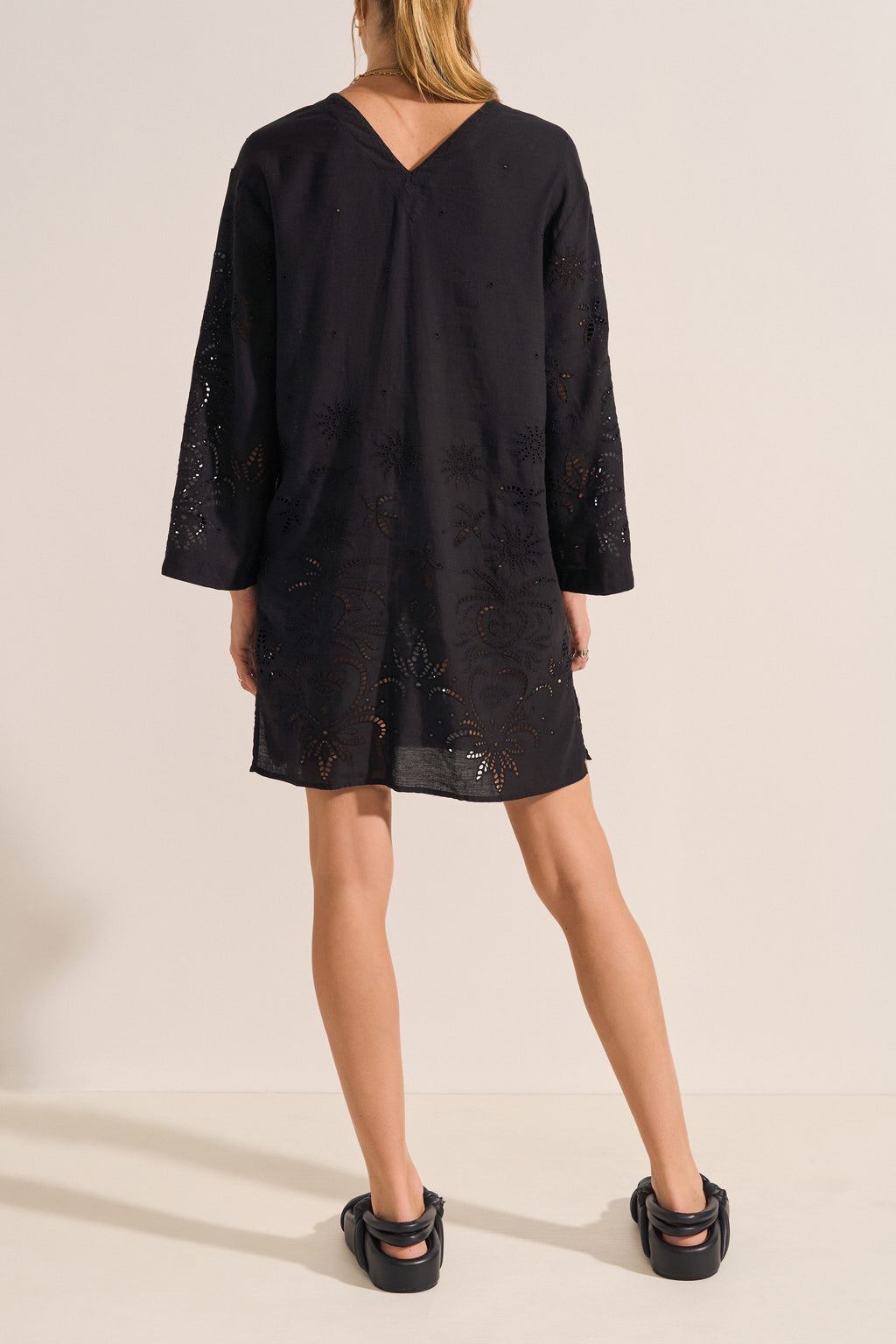 Venus Black Eyelet Tunic Dress