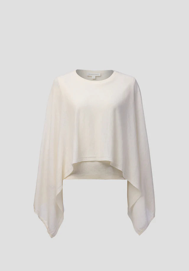 Cassius Knit Poncho Ivory