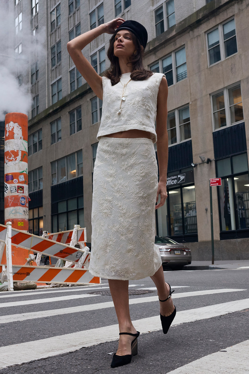 Jones Slip Skirt White
