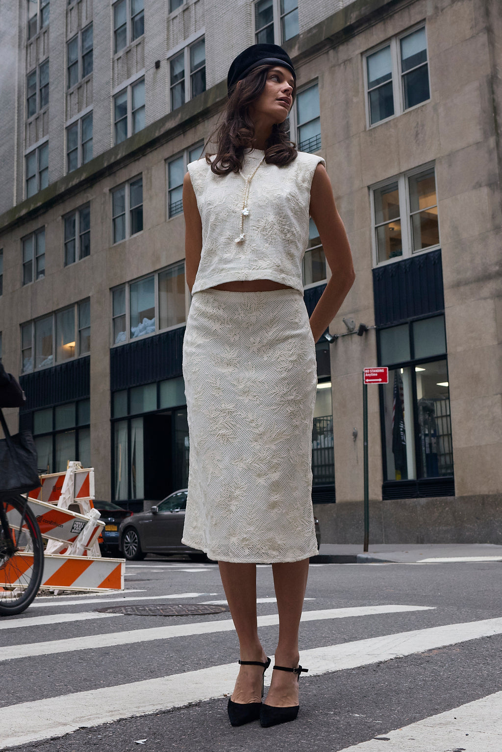 Jones Slip Skirt White