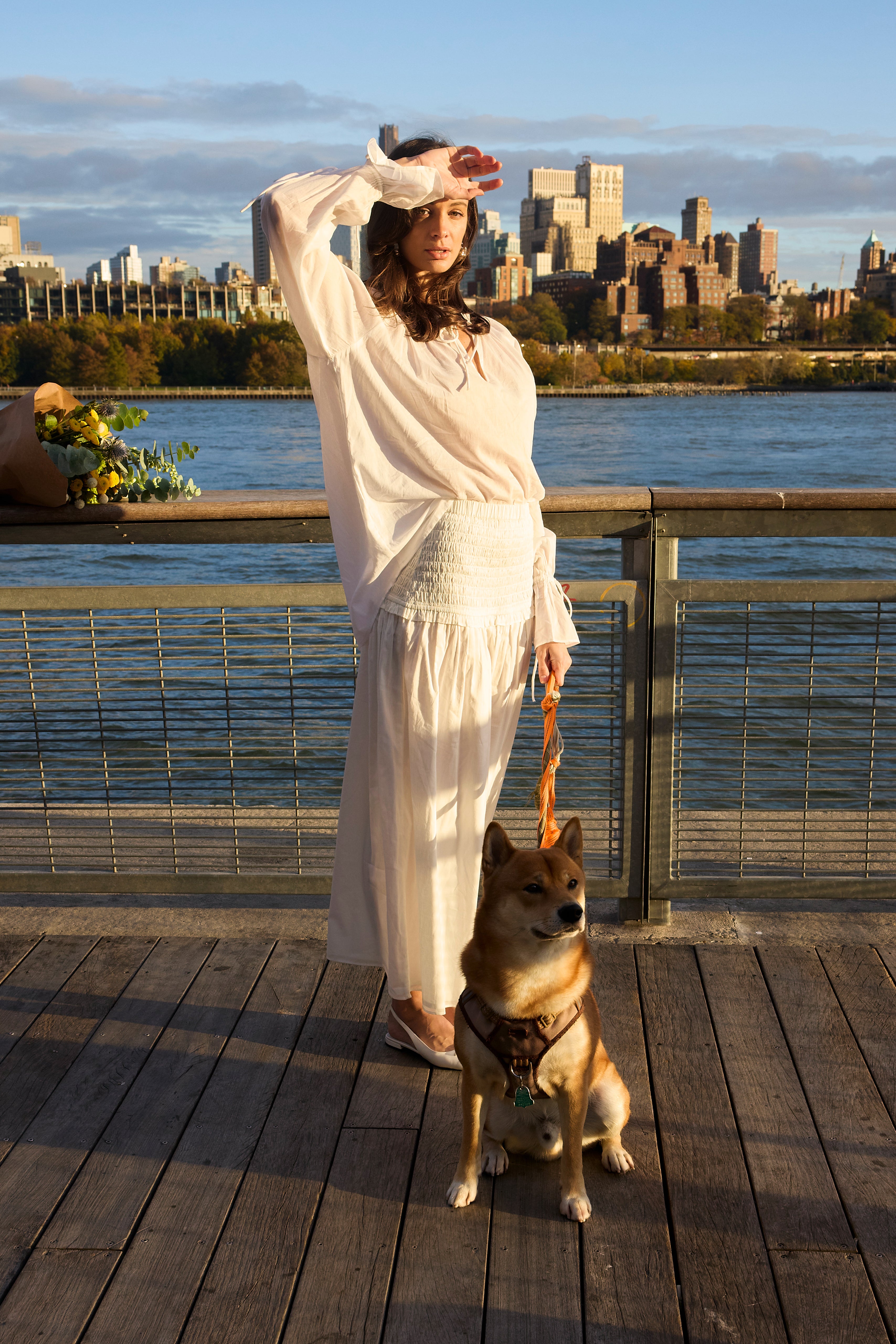 Flo Ruffle Long Sleeve Blouse White