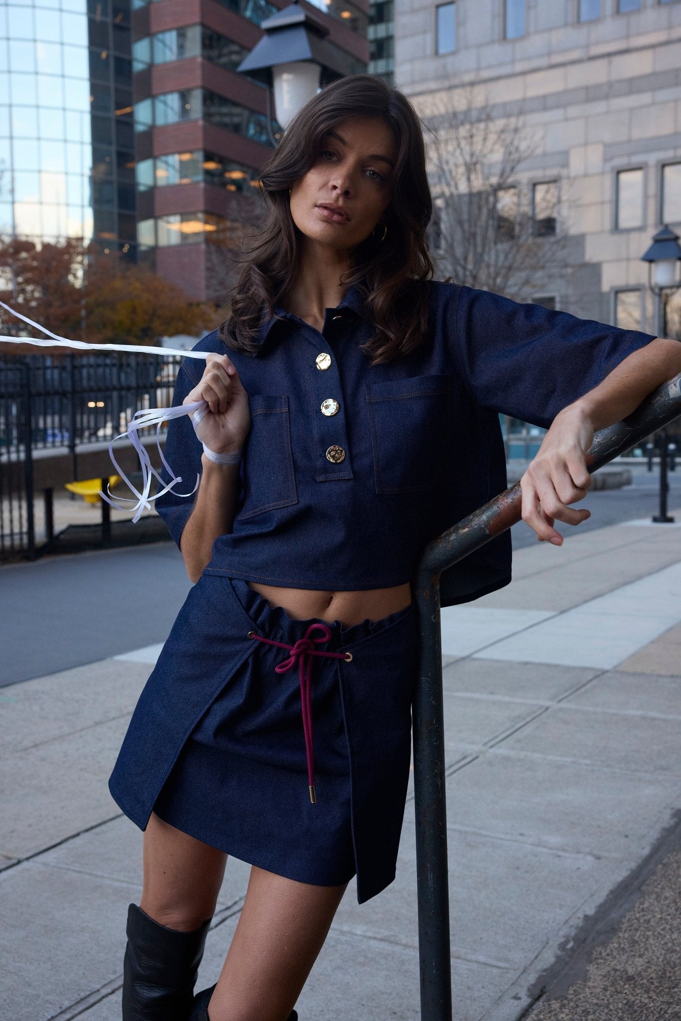 Abel Denim Mini Skirt