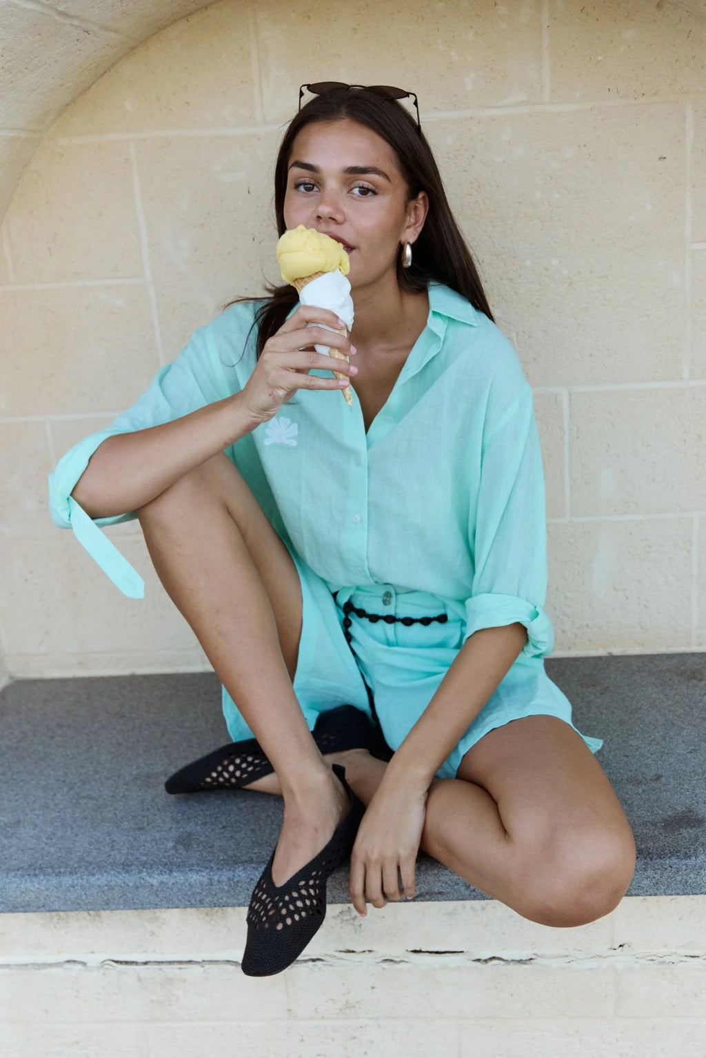 Arata Mint Shirt