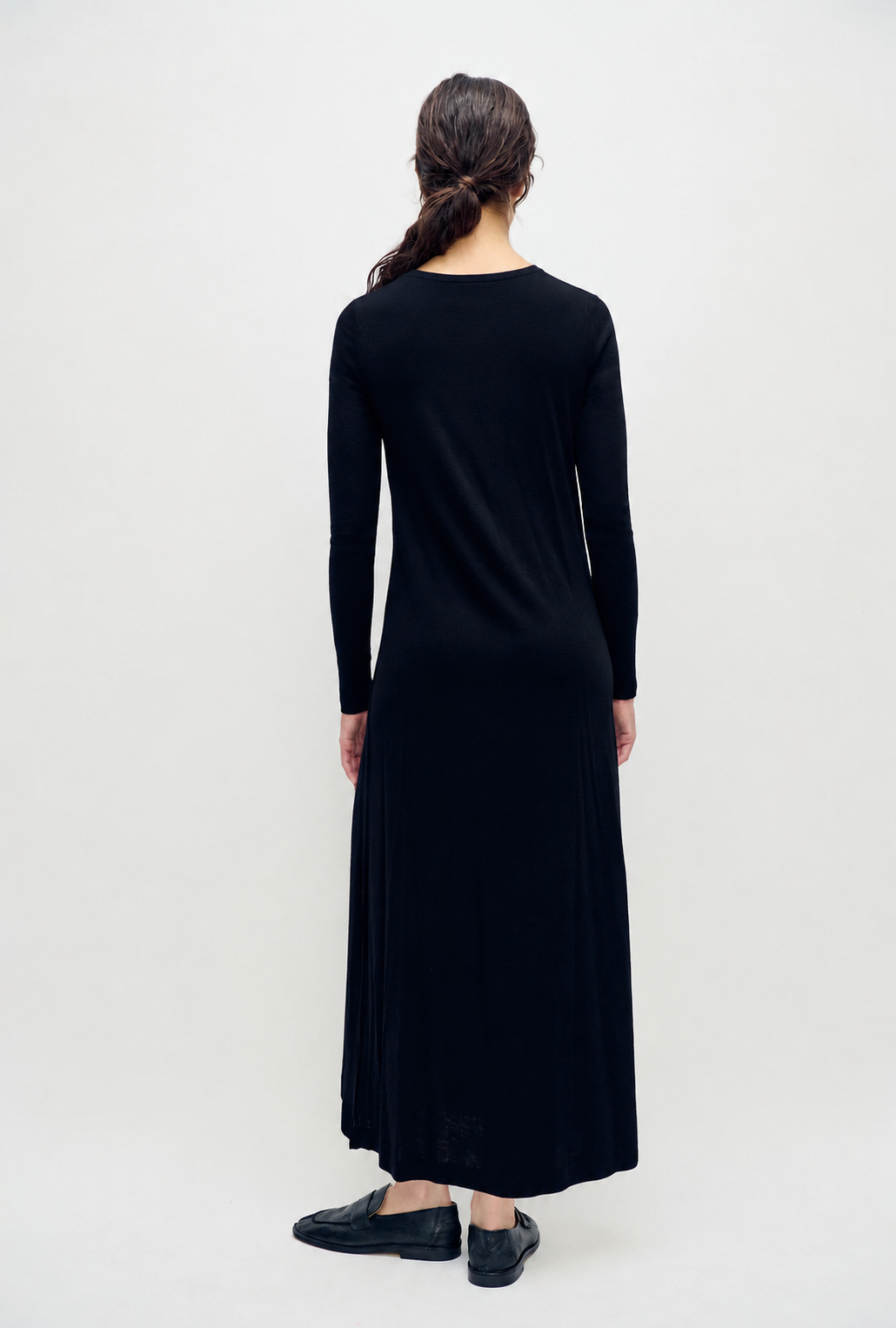 Merino Full Sleeve Dress Black