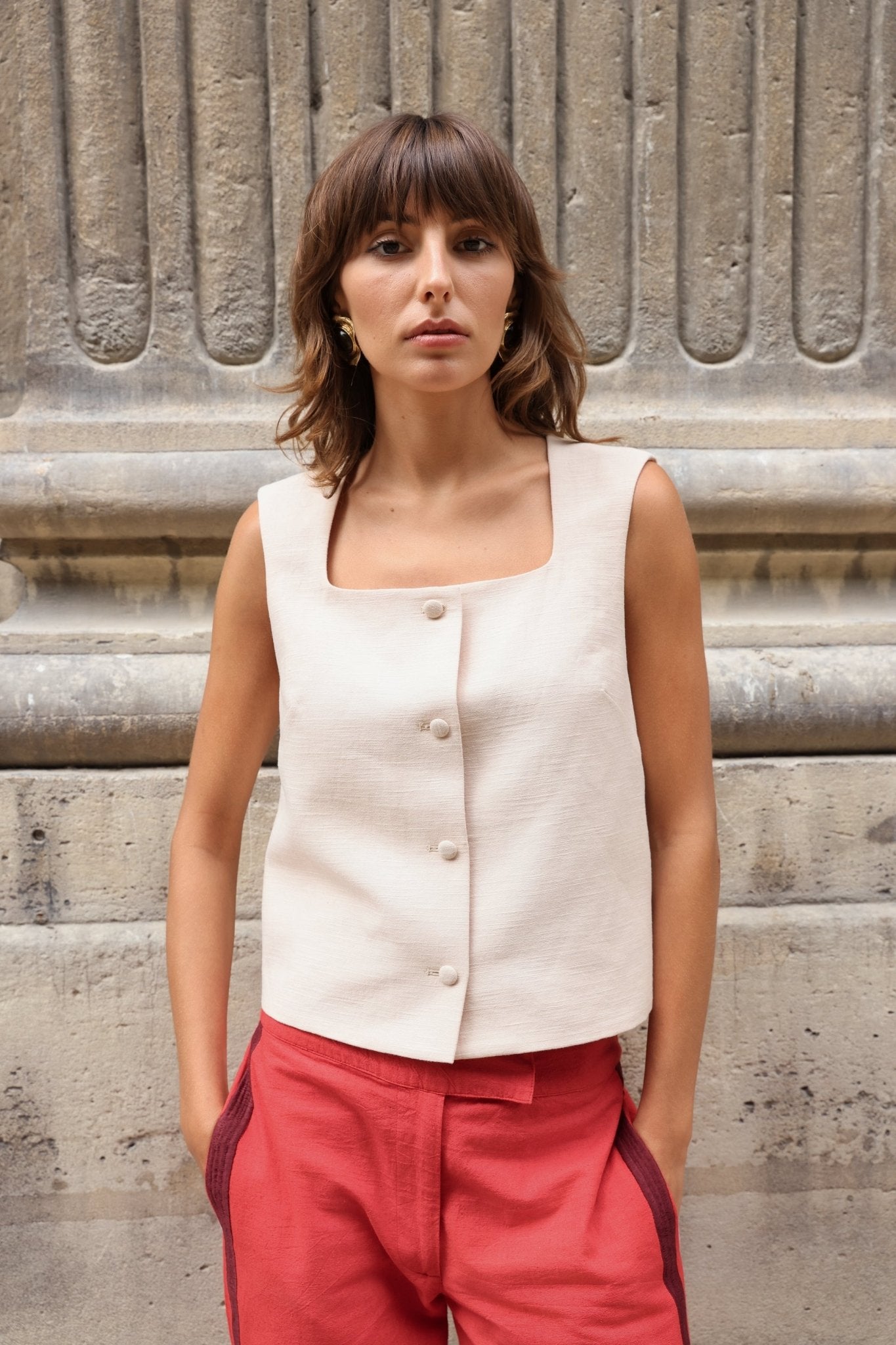 Clyde Vest Cream