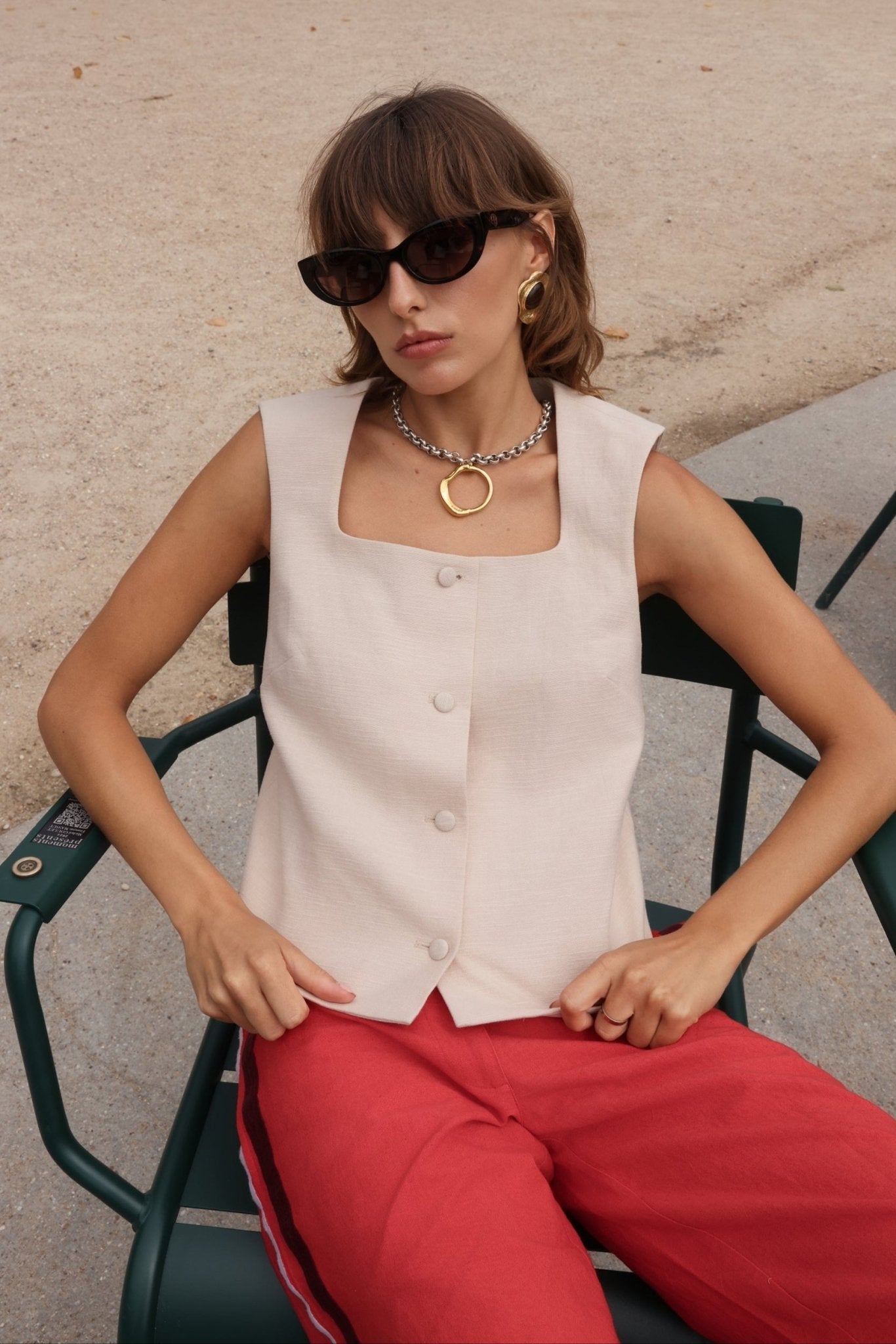 Clyde Vest Cream