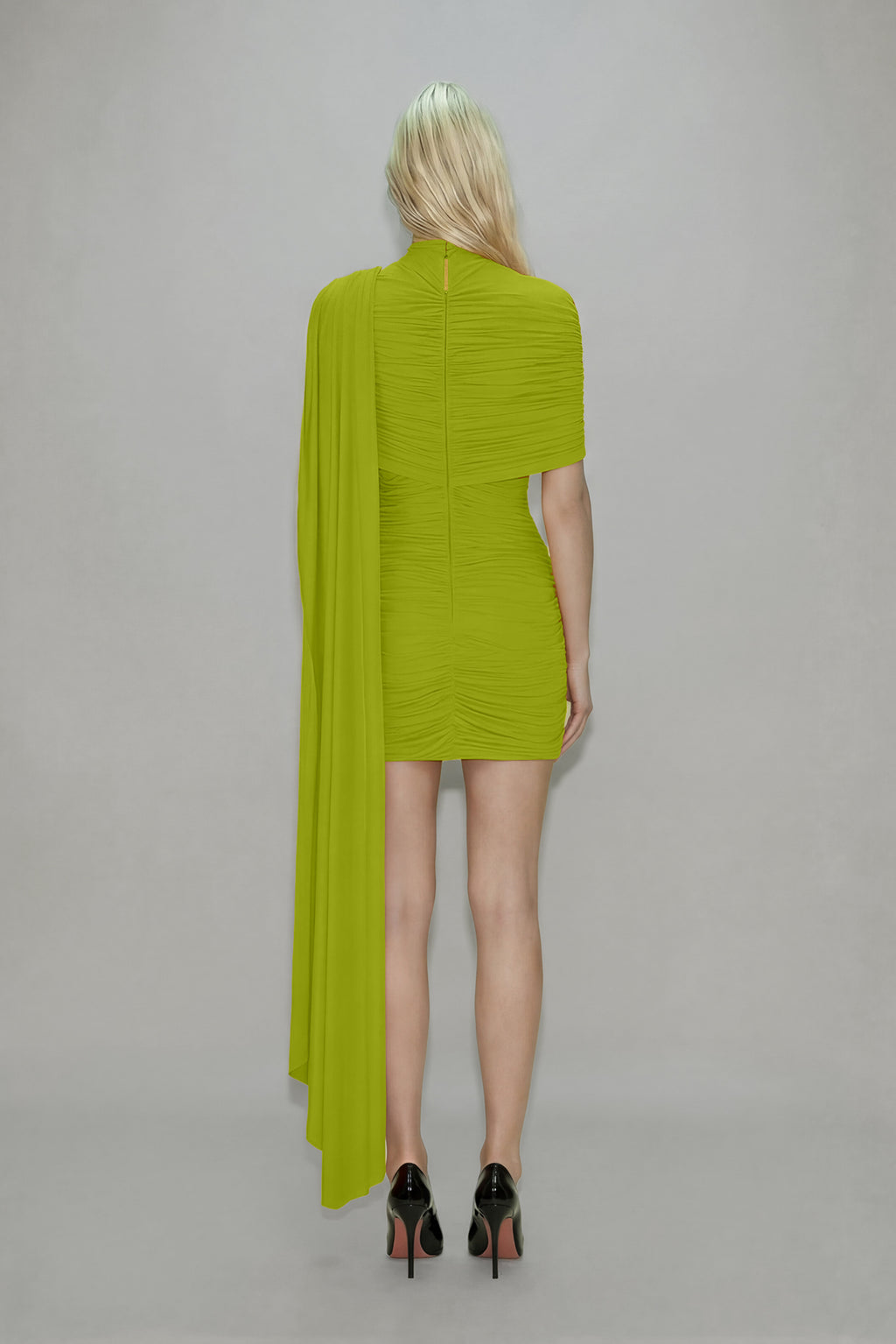 Elsie Mini Dress Chartreuse