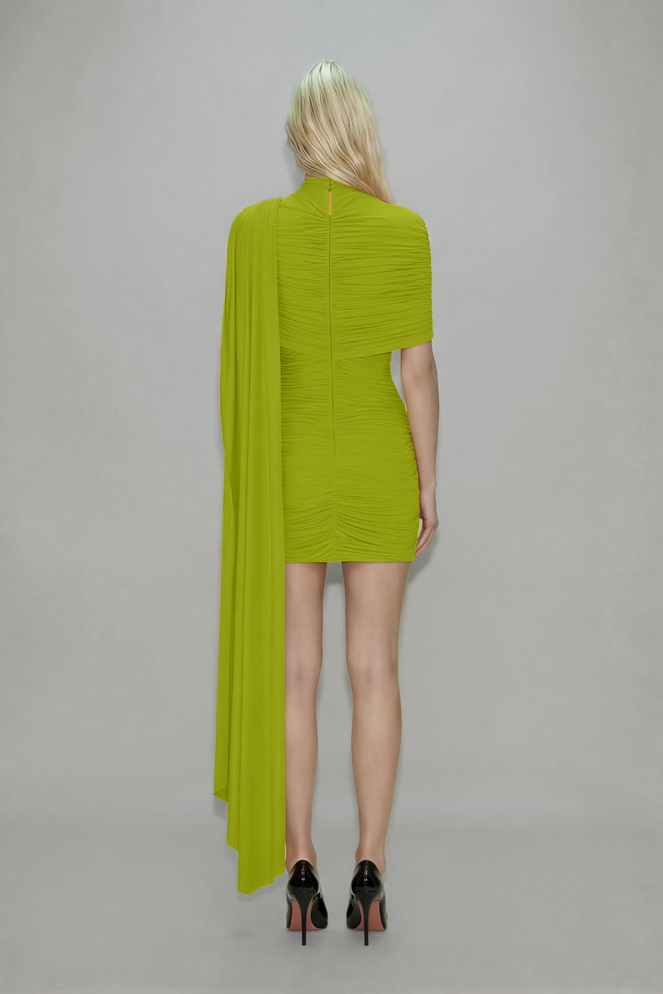 Elsie Mini Dress Chartreuse